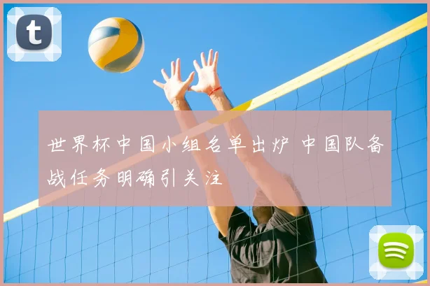 世界杯中国小组名单出炉 中国队备战任务明确引关注